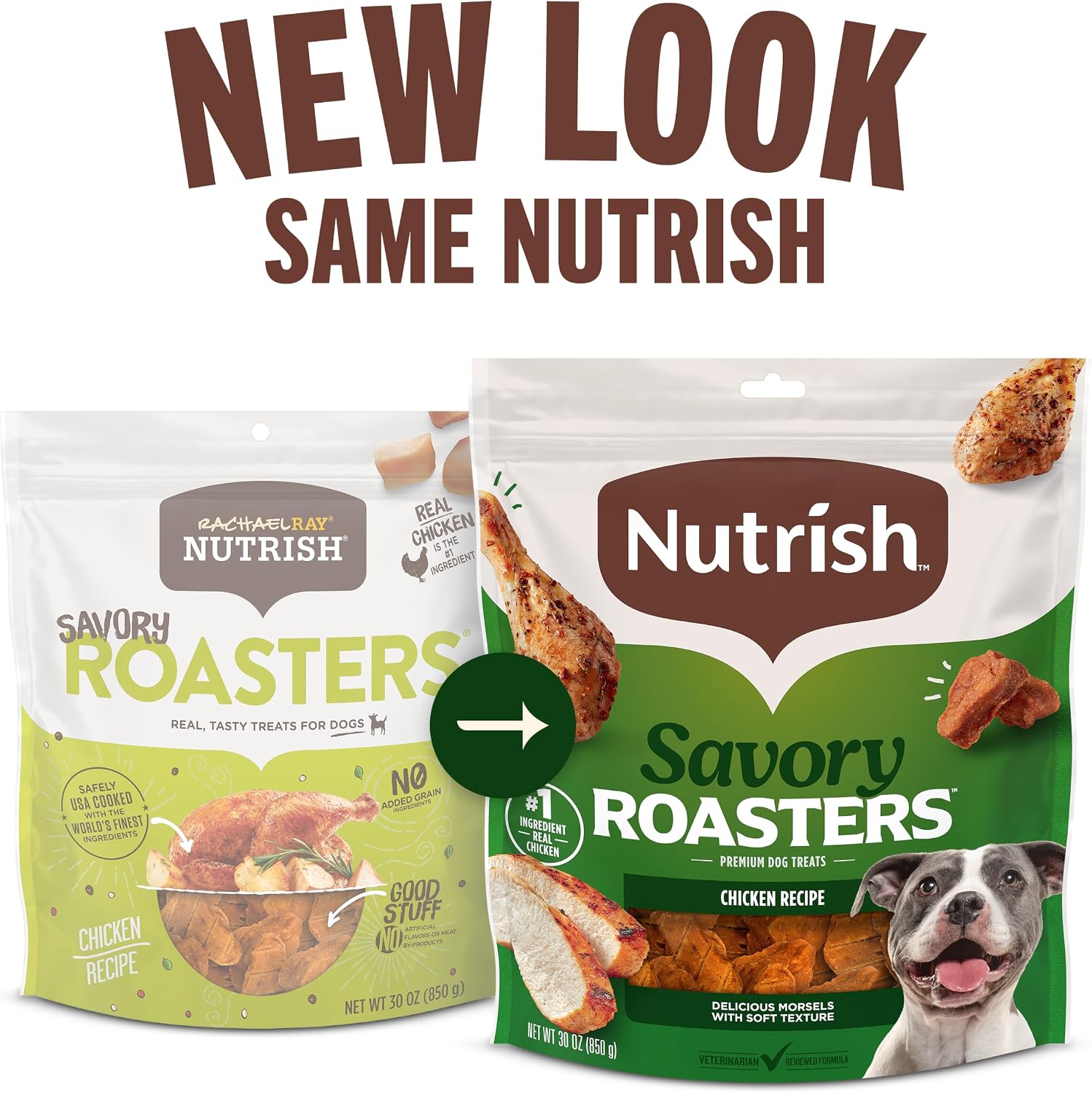 Nutrish Savory Roasters Dog Treats with Chicken, 30 oz. Pouch (Rachael Ray)
