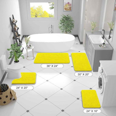 OLANLY Bathroom Rugs 30x20, Extra Soft Absorbent Chenille Bath Rugs
