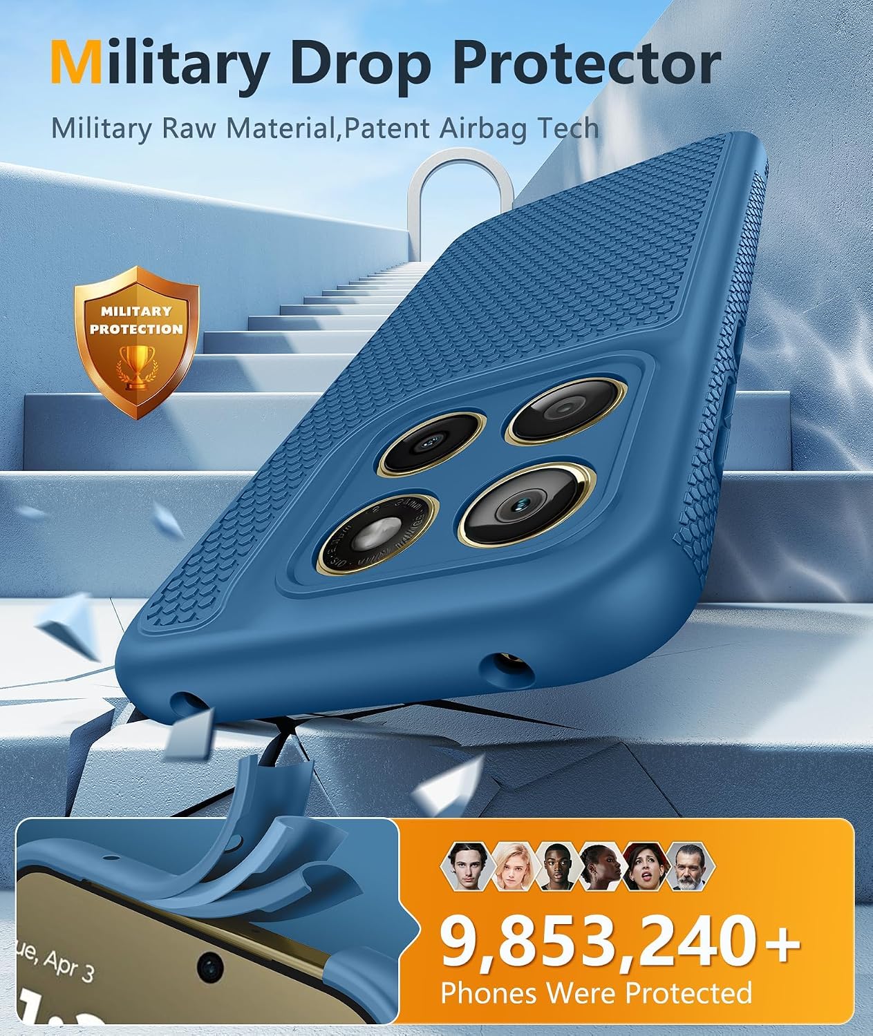 FNTCASE for Motorola Edge 2026 Case: Matte TPU Non Slip Drop Protection