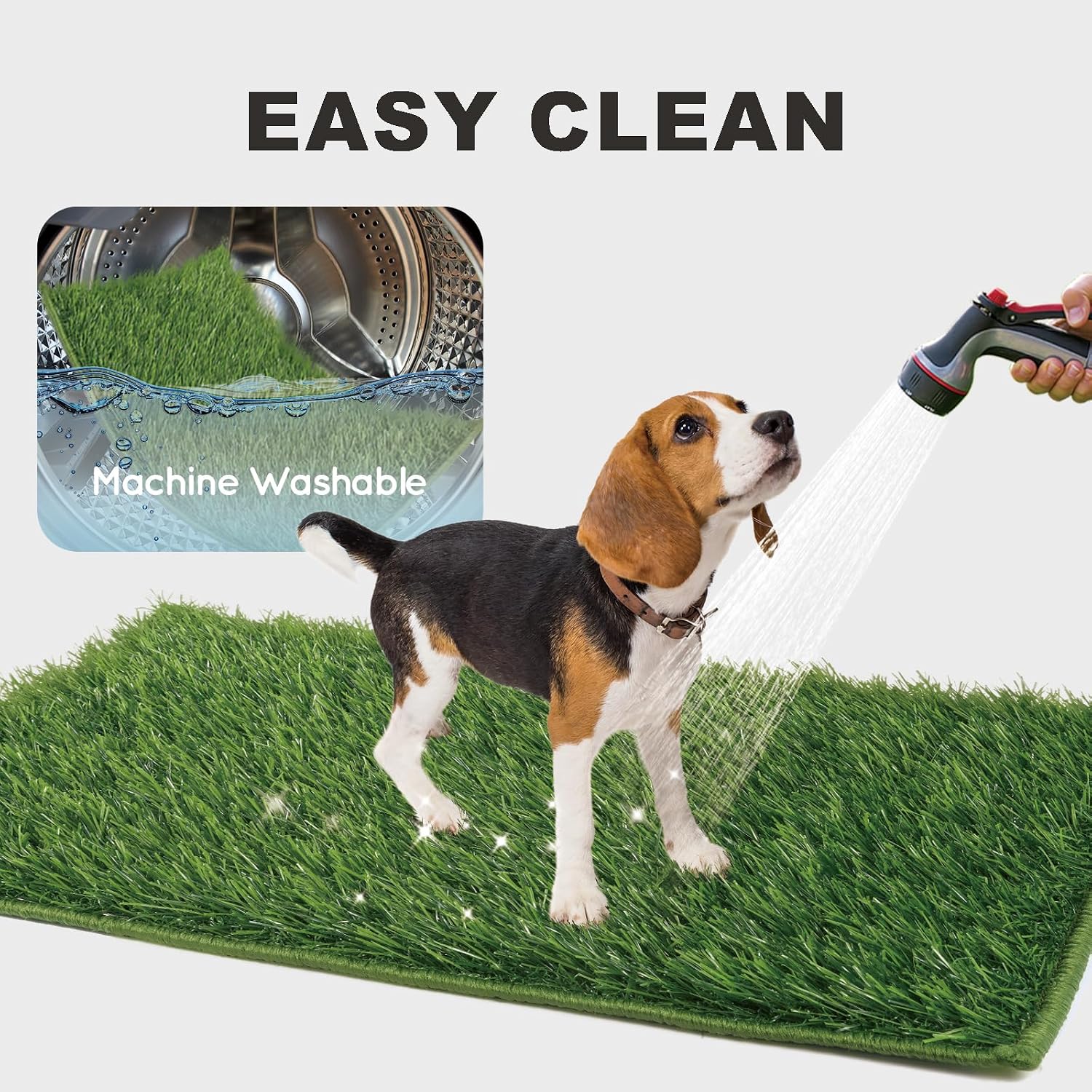 HQ4US Grass Pee Pads for Dogs Potty, Artificial Grass Patch Odor Control