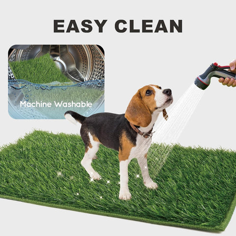 HQ4US Grass Pee Pads for Dogs Potty, Artificial Grass Patch Odor Control