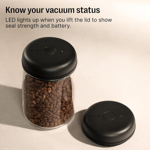 Fellow Atmos Electric Vacuum Coffee Canister 1.2L - Auto-Seal Steel