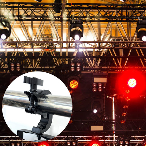 2 pack Truss Clamp Stage Clamp,Premium Aluminum Alloy DJ Light Clamps,Heavy Duty 550 LB,Fit for 45-51mm（1.77-2”）OD Tube/Pipe,LED PAR DJ Spots Lights Moving Head Beam Spot Clamps,TUV Certificated