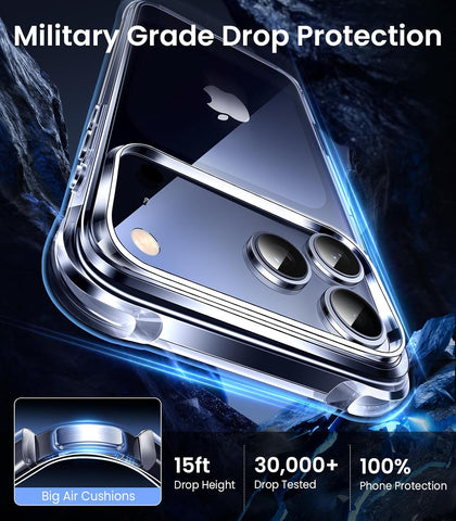 Mkeke for iPhone 17 Pro Max Case Clear [Not Yellowing]