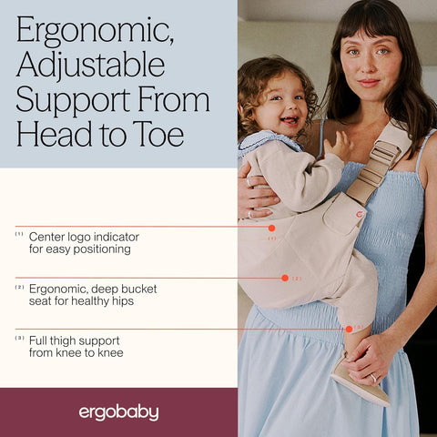 Ergobaby Upsie Sling Baby Carrier for Babies and Toddlers 6-48 Months