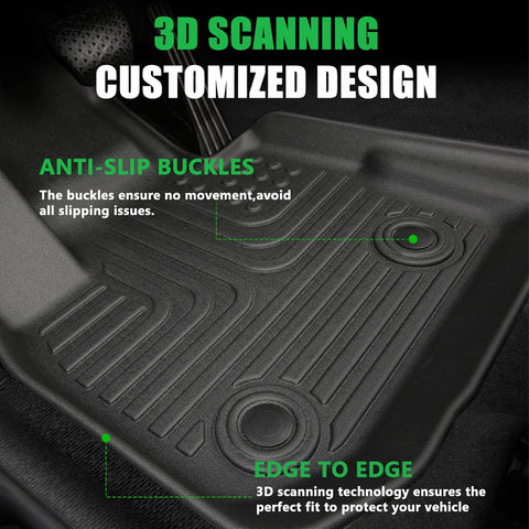 for Chevy Malibu Floor Mats 2017-2025,Car Mats for Malibu All Weather Floor Mats Cargo Liner Accessories Anti-Slip Car Mat 2017-2025