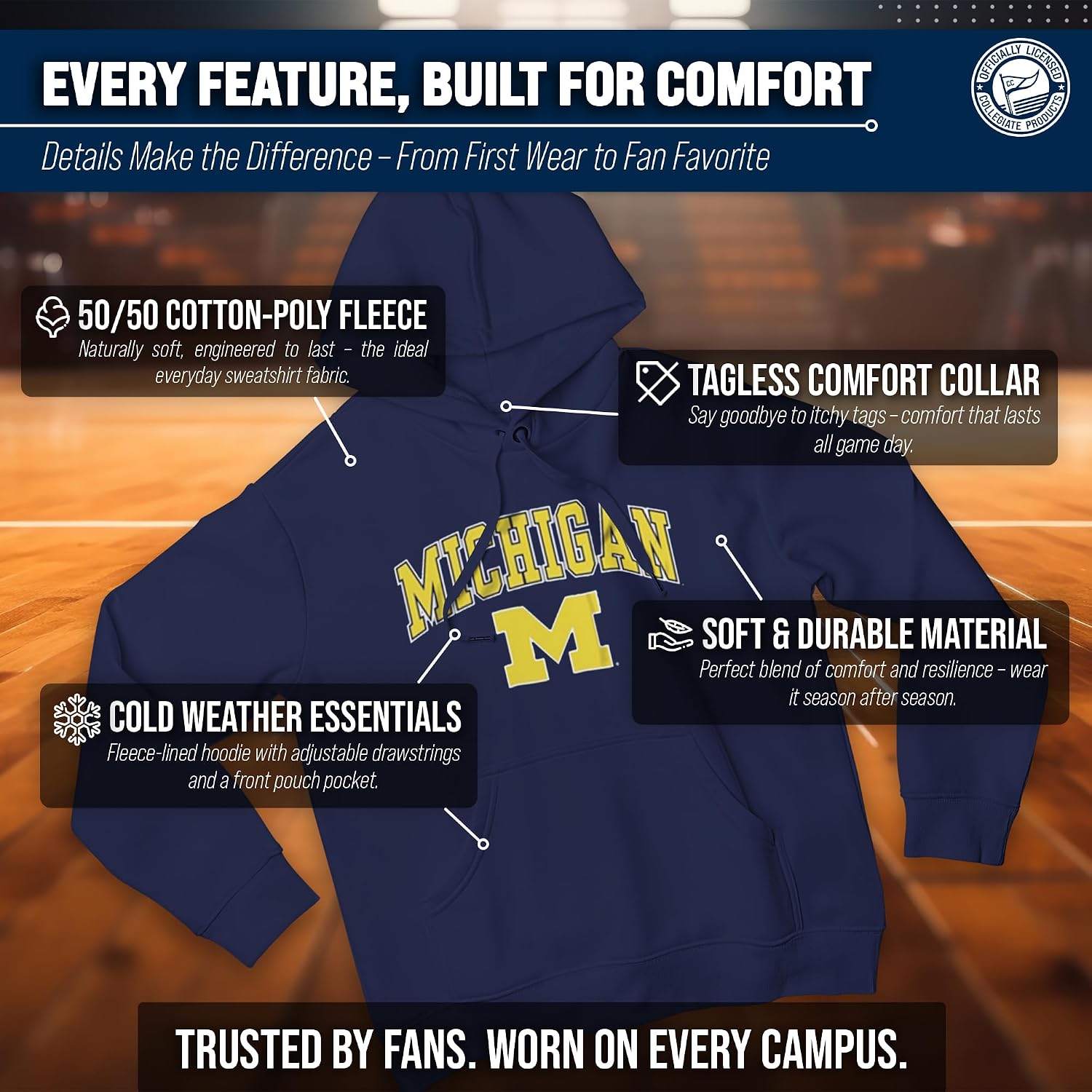 Campus Colors NCAA Team Spirit Crewneck Sweatshirt Men Women