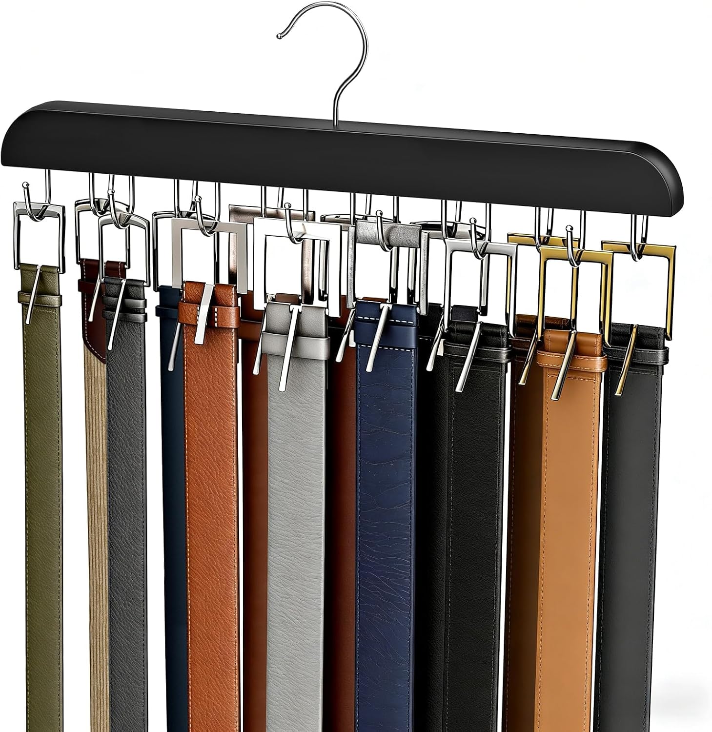 Belt Hanger for Closet Max 42 Belts, Belt Organizer Closet Accessories