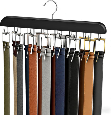 Belt Hanger for Closet Max 42 Belts, Belt Organizer Closet Accessories