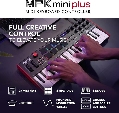Akai Professional MPK Mini Plus 37-Key USB MIDI Keyboard Controller