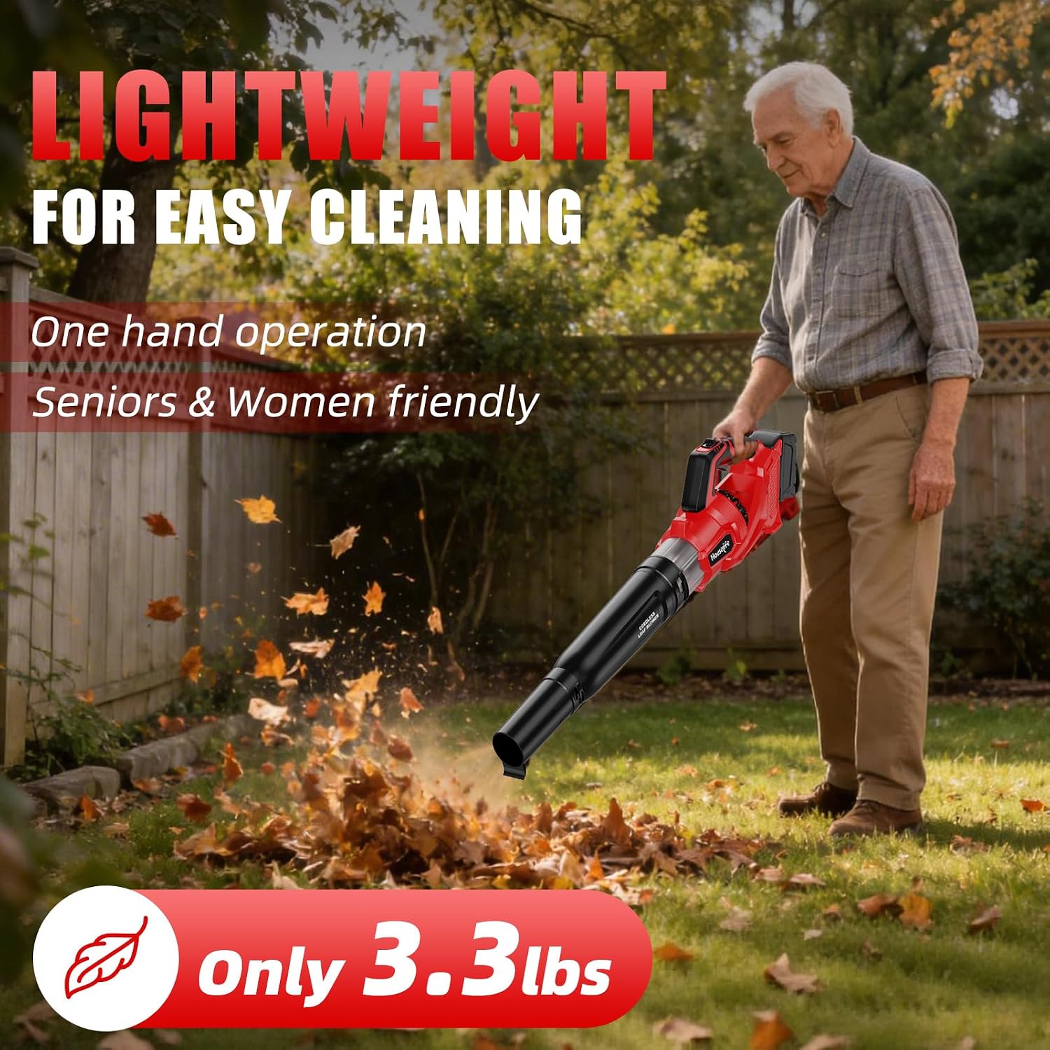 600 CFM Leaf Blower Cordless Compatible with Milwaukee 18V M18 Battery