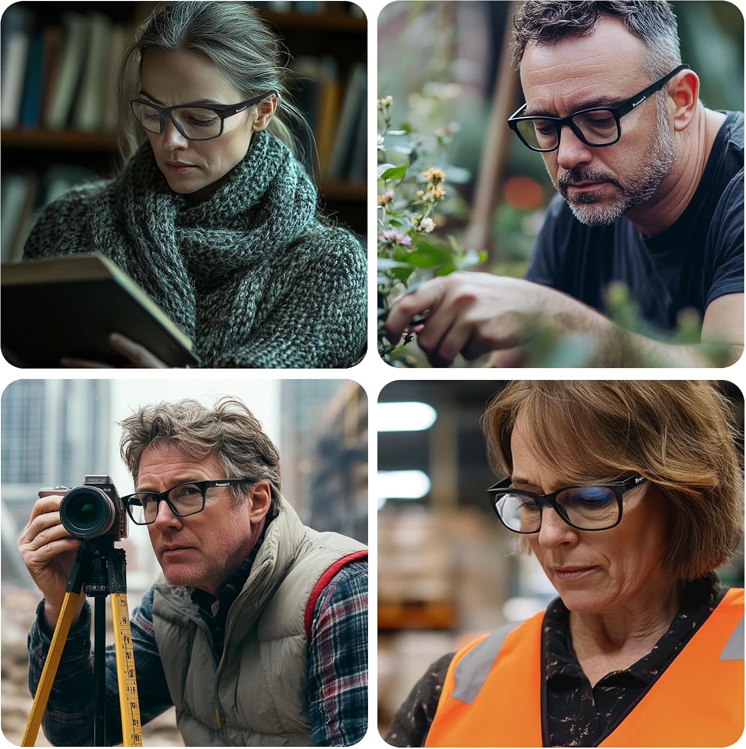 ProtectX Classic Safety Glasses, Anti-Fog Scratch Resistant Lenses