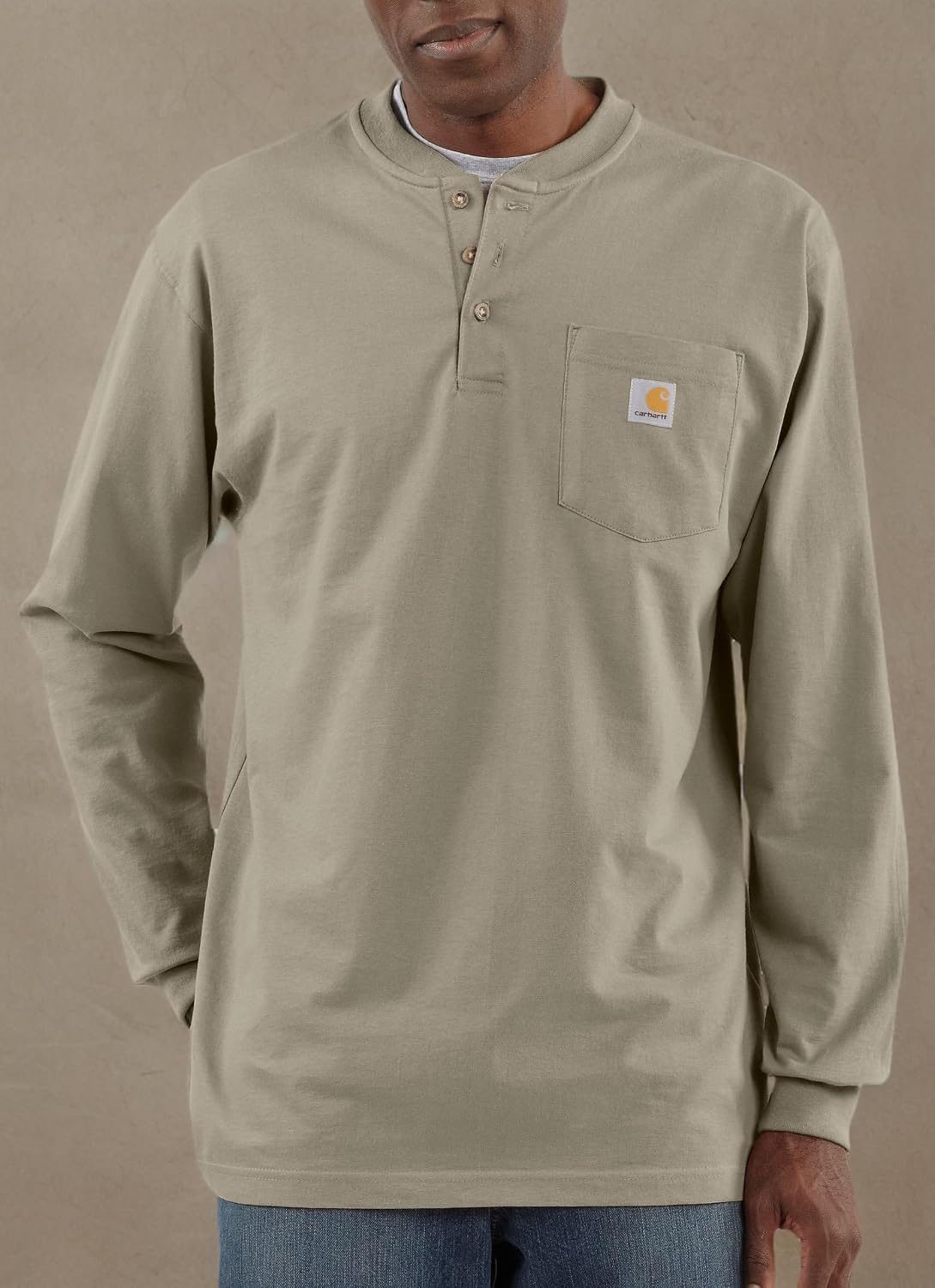 Carhartt Men's Dearborn Loose LS Henley T-Shirt