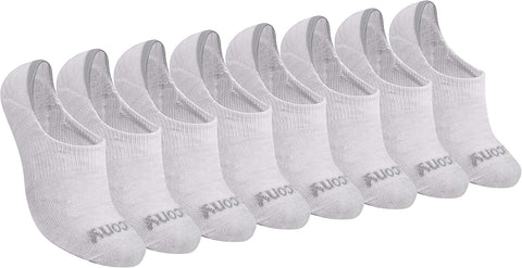 Saucony Women's No Show Cushioned Invisible Liner Socks (8, 16 Pairs)