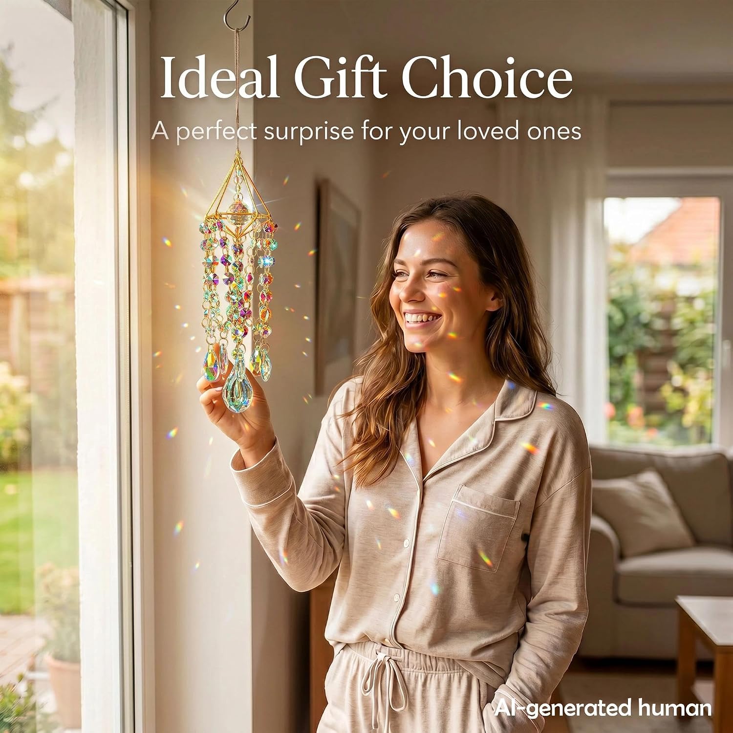Crystal Suncatchers for Window Hanging Crystals Prism Sun Catchers Indoor