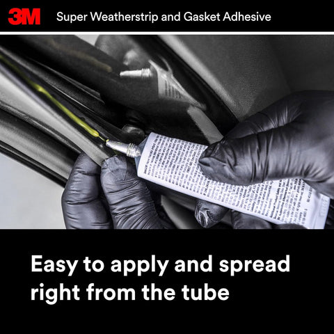 3M Black Weatherstrip Adhesive, 08011, 5 fl oz, 1 Per Pack