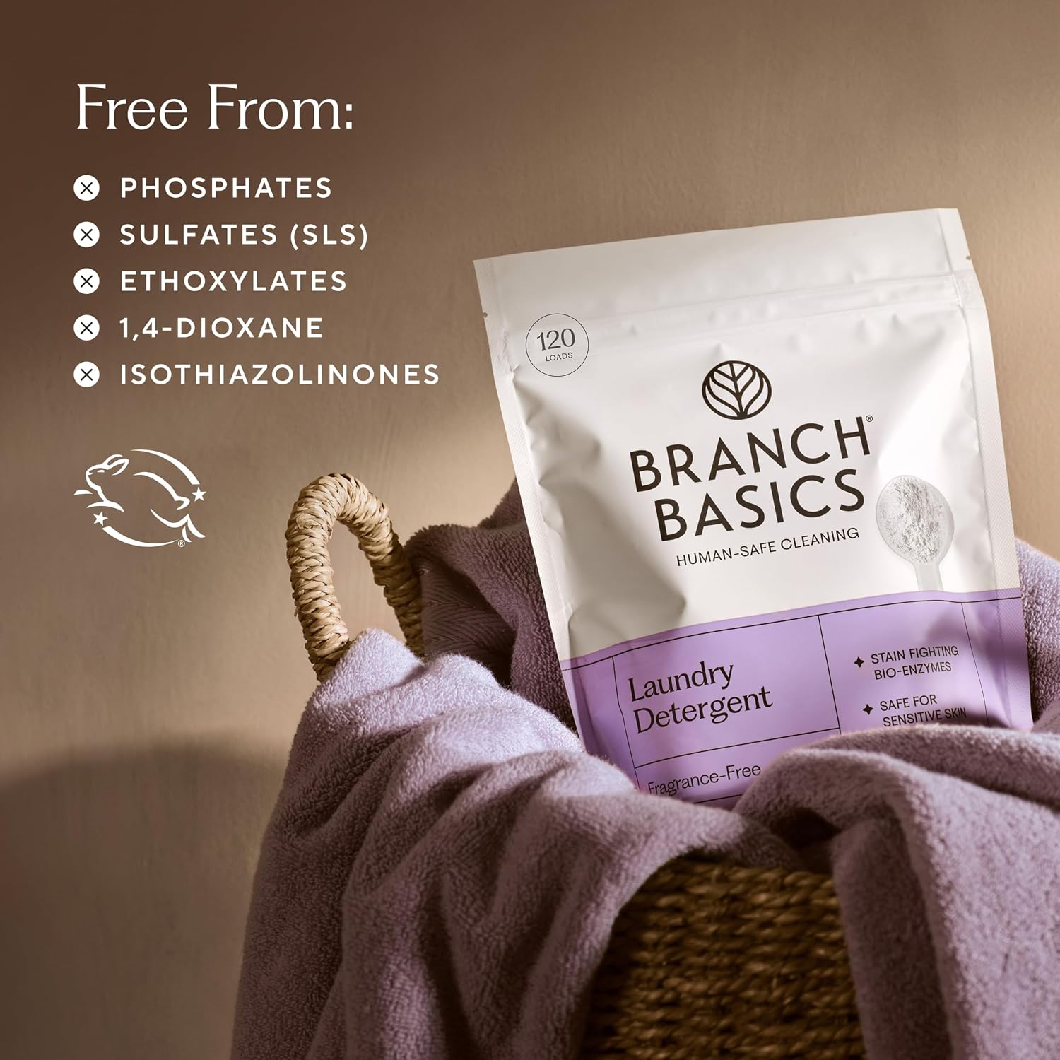 Branch Basics Laundry Detergent – 2 Pack (4lbs each) | Fragrance-Free