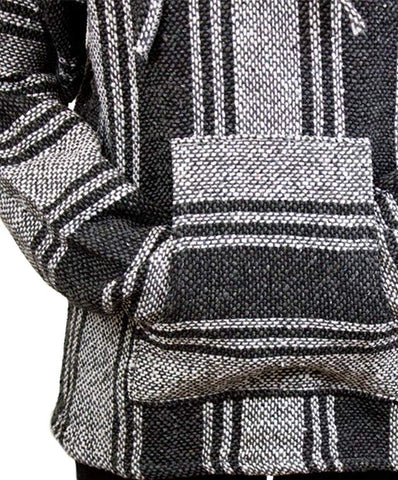 Del Mex Mexican Baja Hoodie Hippie Surf Poncho Sweater Sweatshirt Pullover Jerga