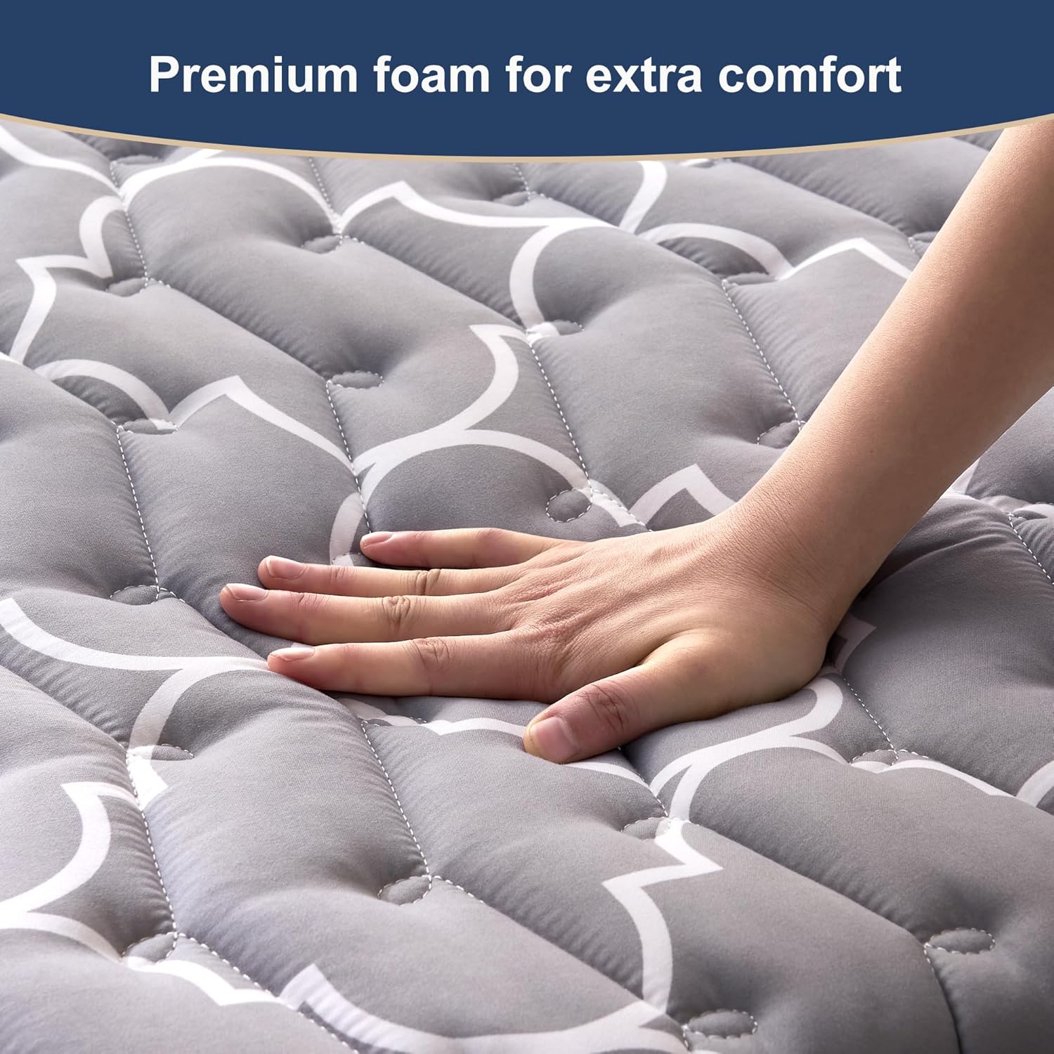 6th Generation Japanese Floor Futon Mattress - Extra-Thick 9-Layer Modern Futon with 100% High-Density Foam, Portable Floor Mattress Sleeping Pad for Adults, Guest Room, Dormitory, King Size(78"X80")