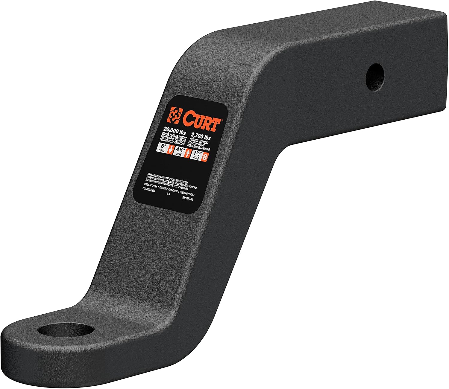 Commercial Duty Forged Ball Mount (2-1/2" Shank, 20,000 lbs., 6" Drop)