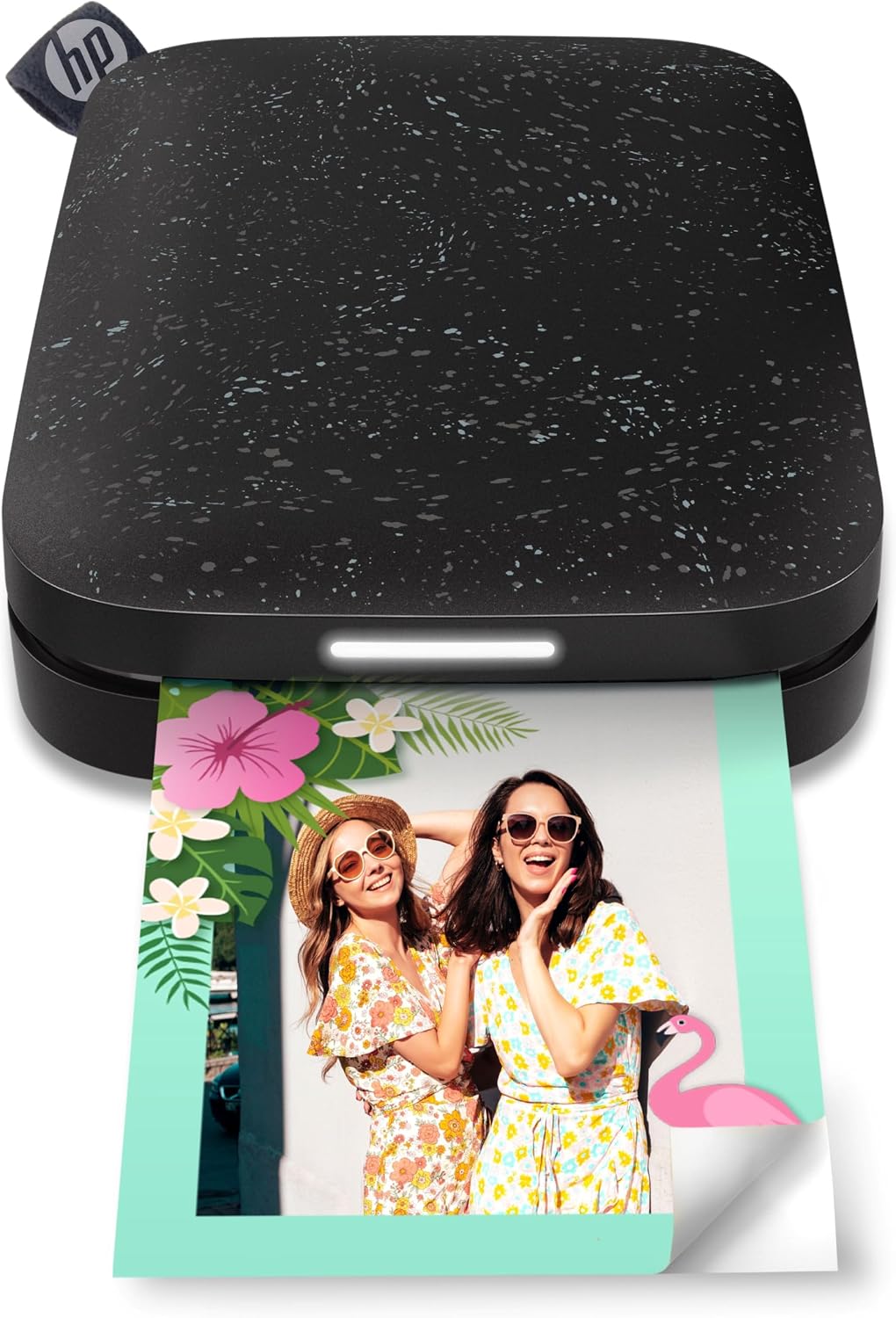 HP Sprocket Portable 2x3 Inch Instant Photo Printer (Black Noir) Print Pictures on Zink Sticky-Backed Paper From Your iOS & Android Device