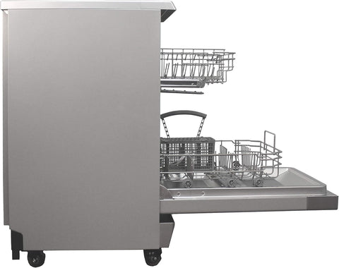 SPT SD-9263SSB 18″ Wide Portable Stainless Steel Dishwasher with ENERGY STAR, 6 Wash Programs, 8 Place Settings and Stainless Steel Tub