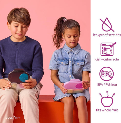 b.box Snack Box, Snack Containers for Kids, Kids Lunch Box, Toddler Snacks
