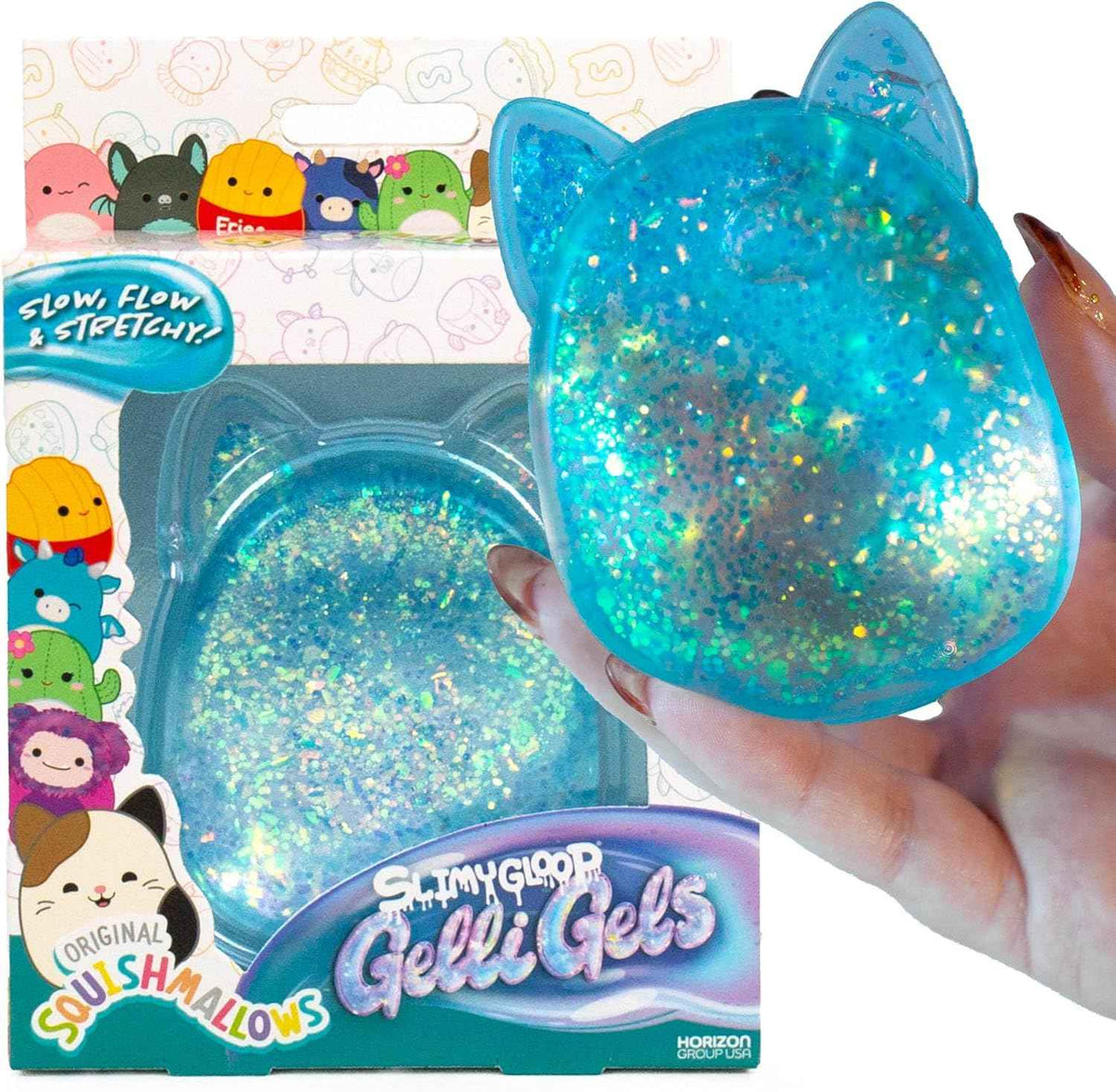Horizon Group USA Slimygloop Gelli Gels, Blue Squishmallows