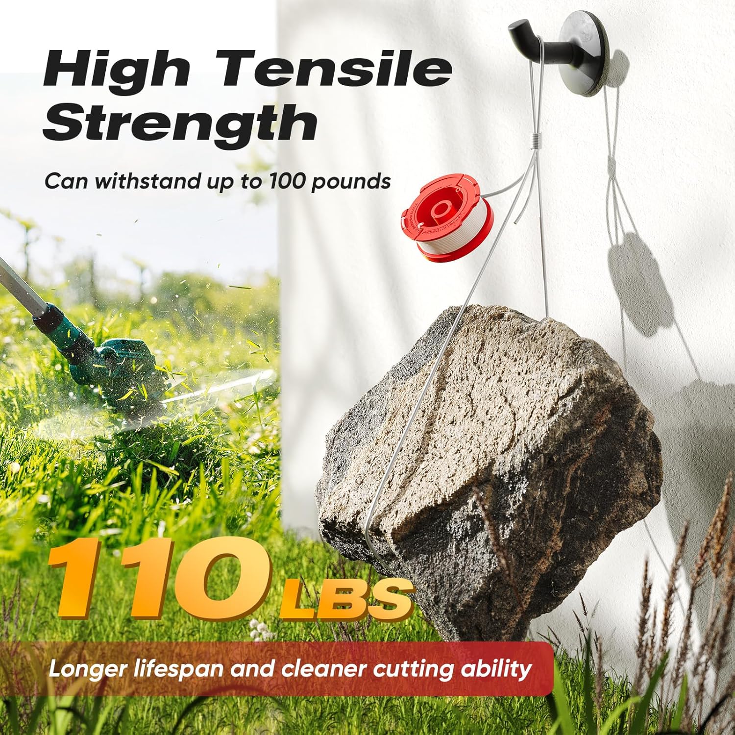 YWTESCH 8 Pcs CMZST0653 Weedeater String Compatible with Craftsman Weed Wacker, 30Ft 0.065" Trimmer Line Fit for Craftsman CMCST900, CMESTA900, CMESTE920, CMZST98020, CMCST915, CMEST913