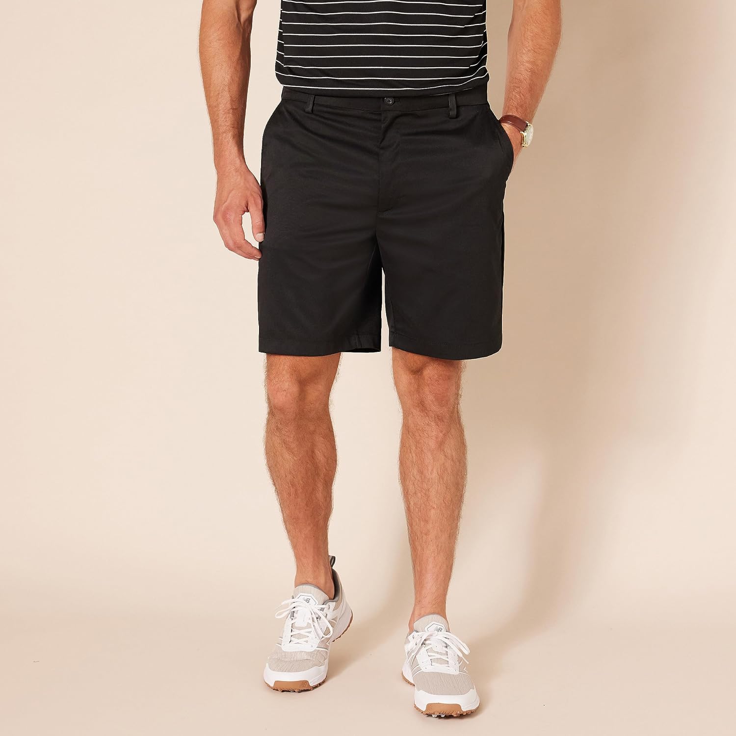 Amazon Essentials Men's Classic-Fit 9" Inseam Moisture-Wicking Golf Shorts, Functional Pockets (Available in Big & Tall)
