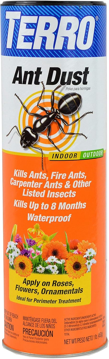 TERRO Ant Dust, Ant Powder Killer for Indoors and Outdoors