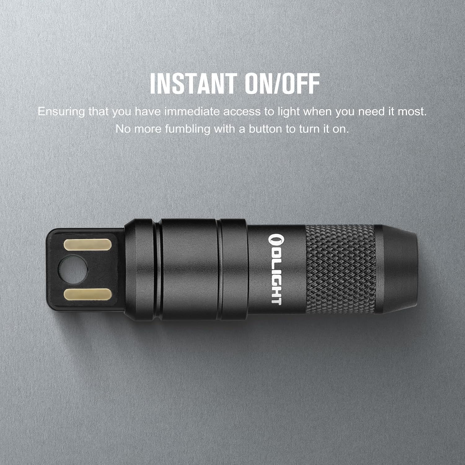 OLIGHT IMINI 2 Rechargeable EDC Keychain Mini Flashlight Black