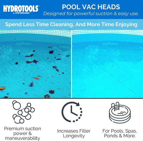 SWIMLINE | Pool Vacuum Head for Inground and Above Ground | Triangle Flex