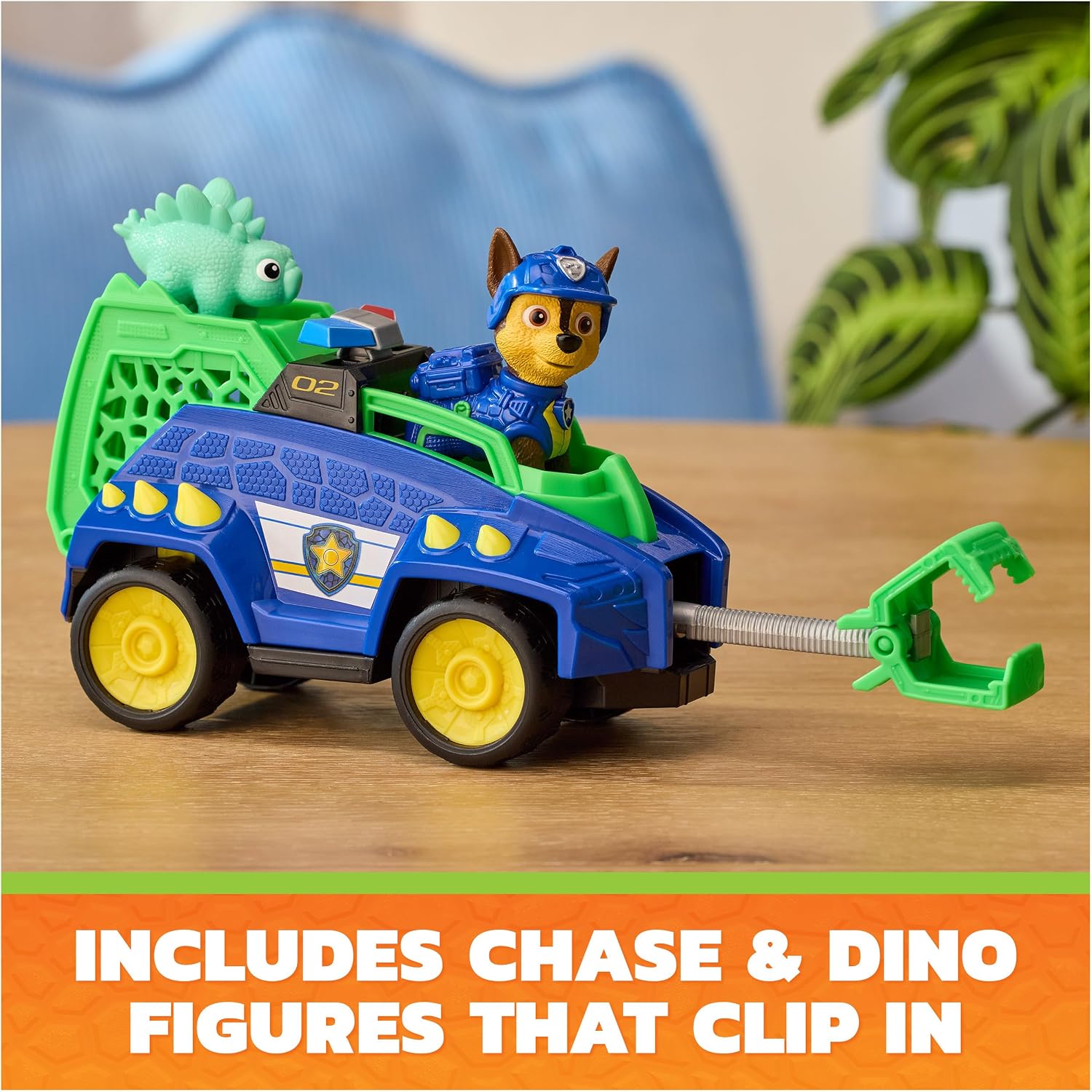 PAW Patrol The Dino Movie Chase Dino Rescue Cruiser Toy Car Vehicle