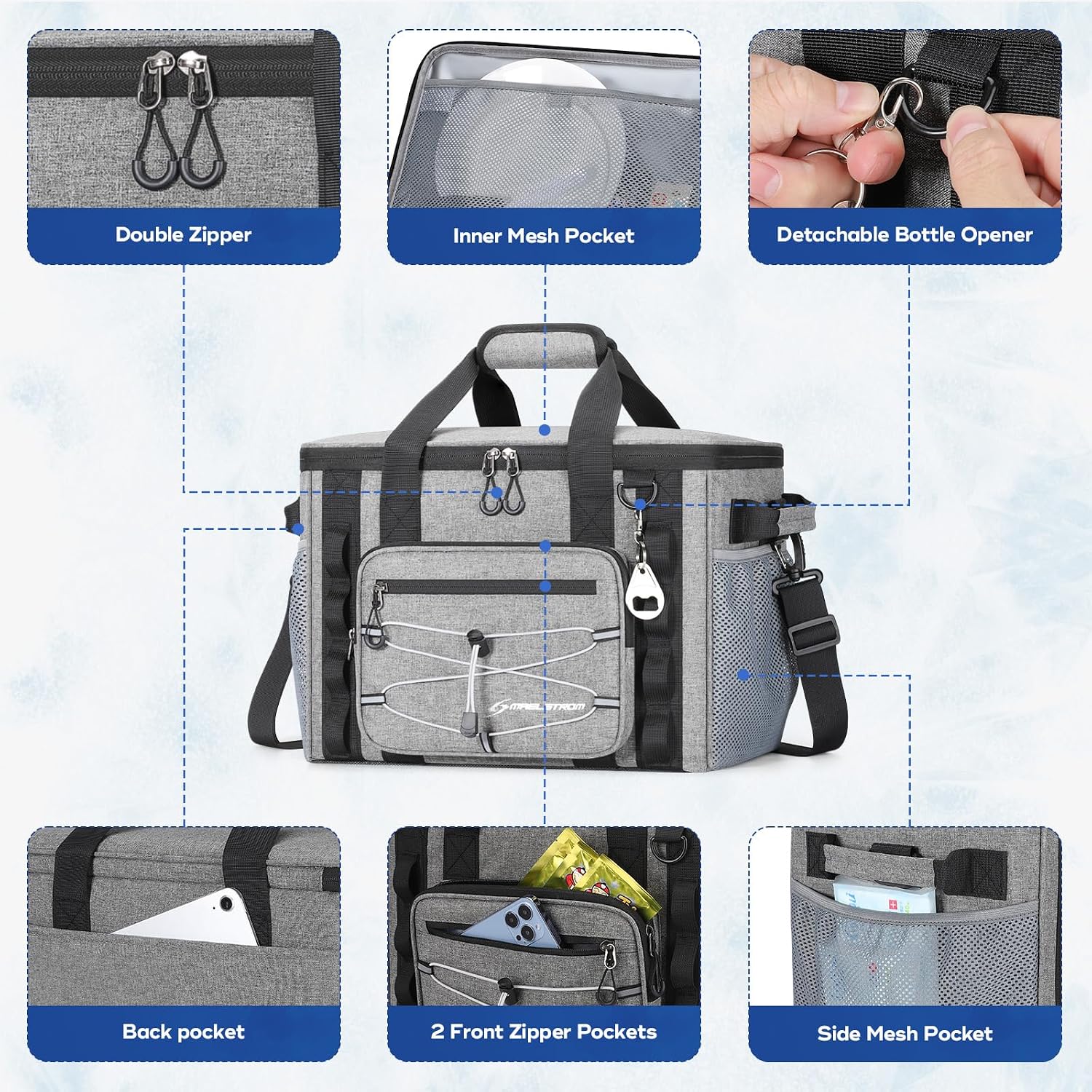 Maelstrom 30/40 Can Soft Cooler Bag, Leakproof Insulated Ice Chest