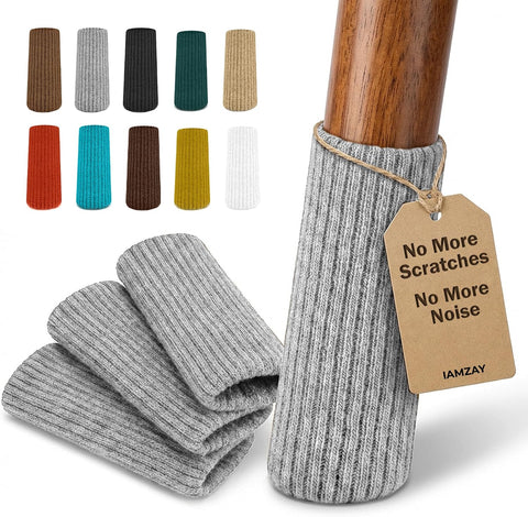 Chair Leg Socks 48/80 Pcs Grey Furniture Leg Covers Floor Protectors