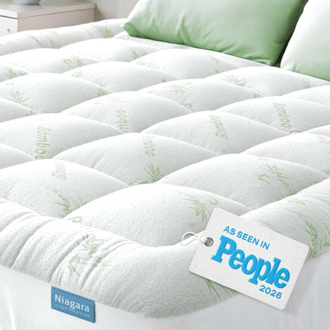Niagara Sleep Solution Queen Ultra Soft Mattress Topper — Back Pain Relief