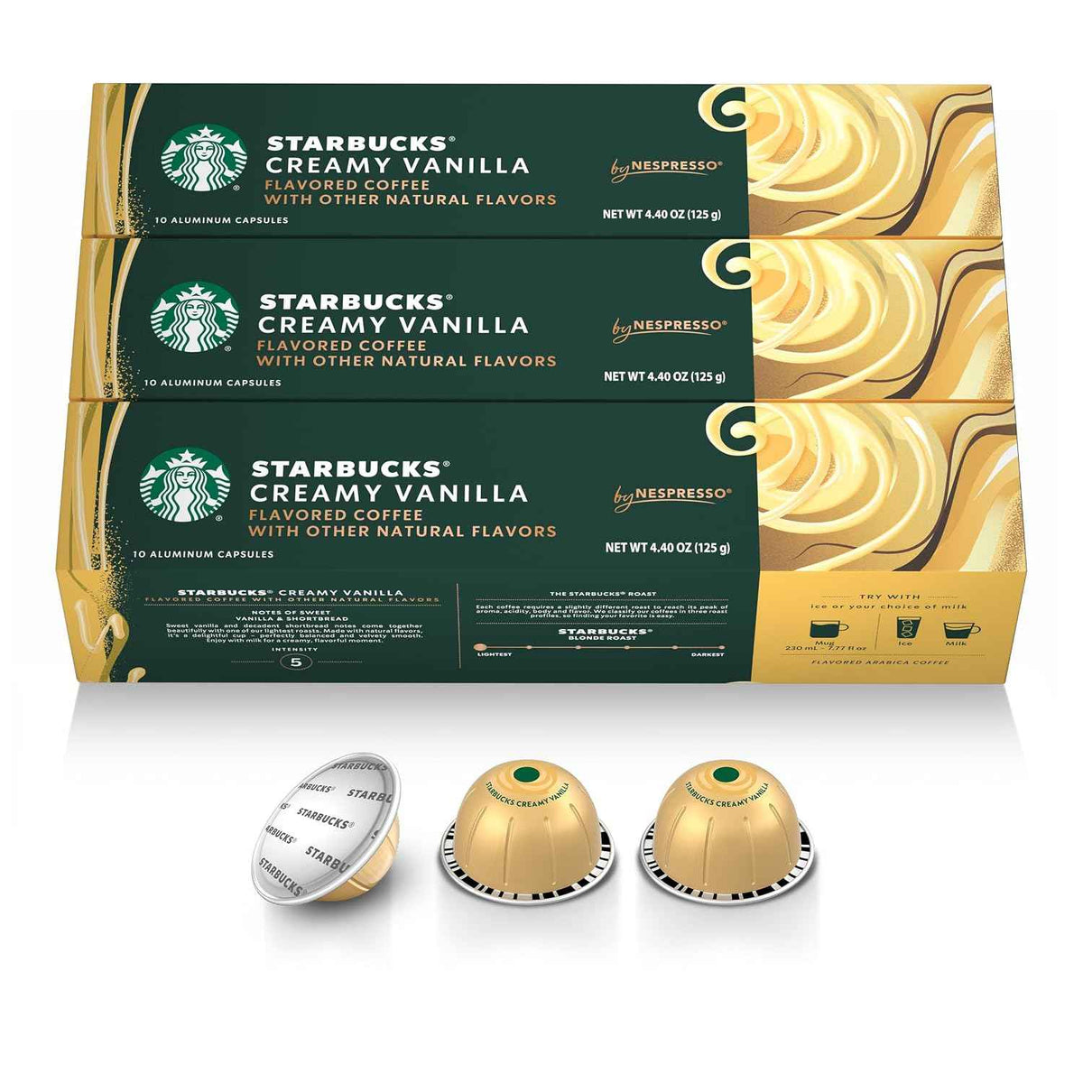 Starbucks by Nespresso Vertuo, Vanilla Flavored Coffee, 30-count