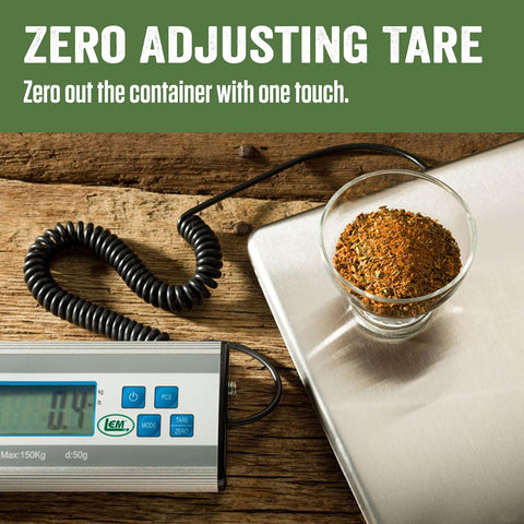 LEM Products 330 lb Stainless Steel Digital Scale, Silver