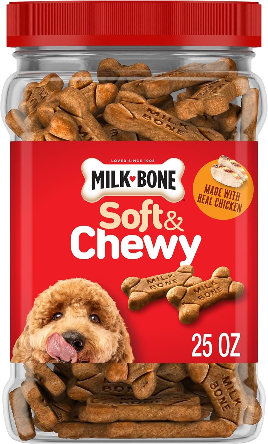 Milk-Bone Soft & Chewy Dog Training Treats, 25 oz Canister