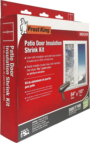 Frost King V76H Shrink Window Kit 84-Inch by 110-Inch, Clear