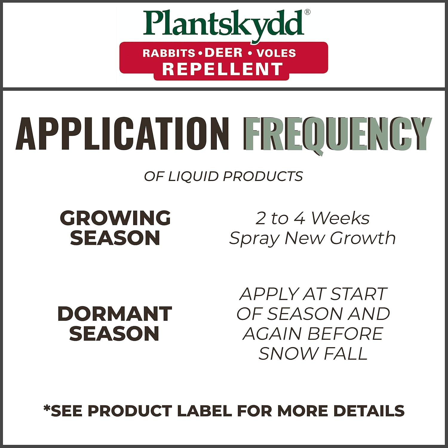 Plantskydd Animal Repellent, Deer, Rabbit, Ready-to-Use Liquid, 1.3 Gal