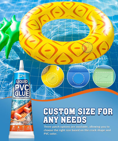 EPN Air Mattress Patch Kit, Waterproof Vinyl Pool Patch Repair Kit, 80 mL