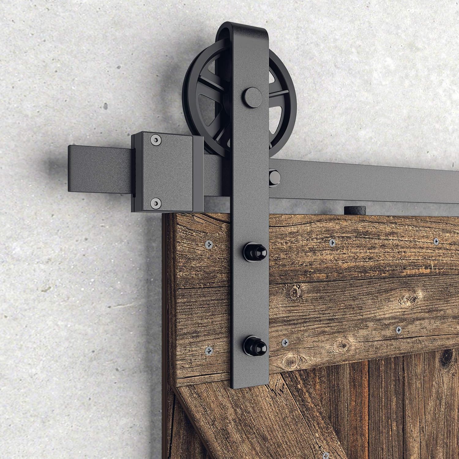 SMARTSTANDARD 8FT Heavy Duty Sliding Barn Door Hardware Kit