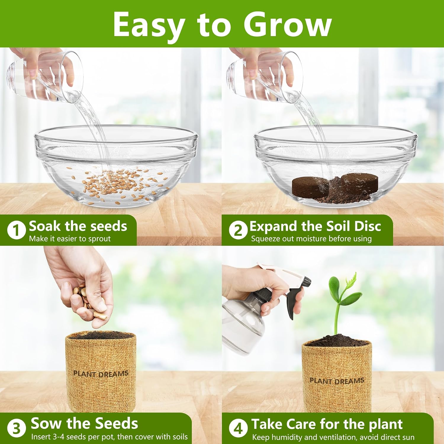 Bonsai Tree Kit, Bonsai Starter Kit with Seeds & Tools, Tree Live Plants Indoor, Gardening Gifts for Women Men Mom Father Plant Lover, Birthday Gifts for Women, Father Day Gifts