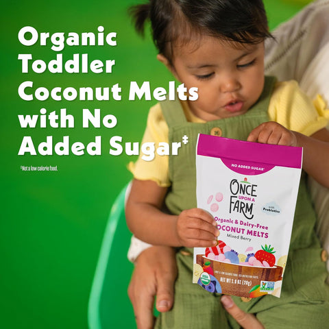 Once Upon a Farm Organic Coconut Melts, Mixed Berry, 1oz