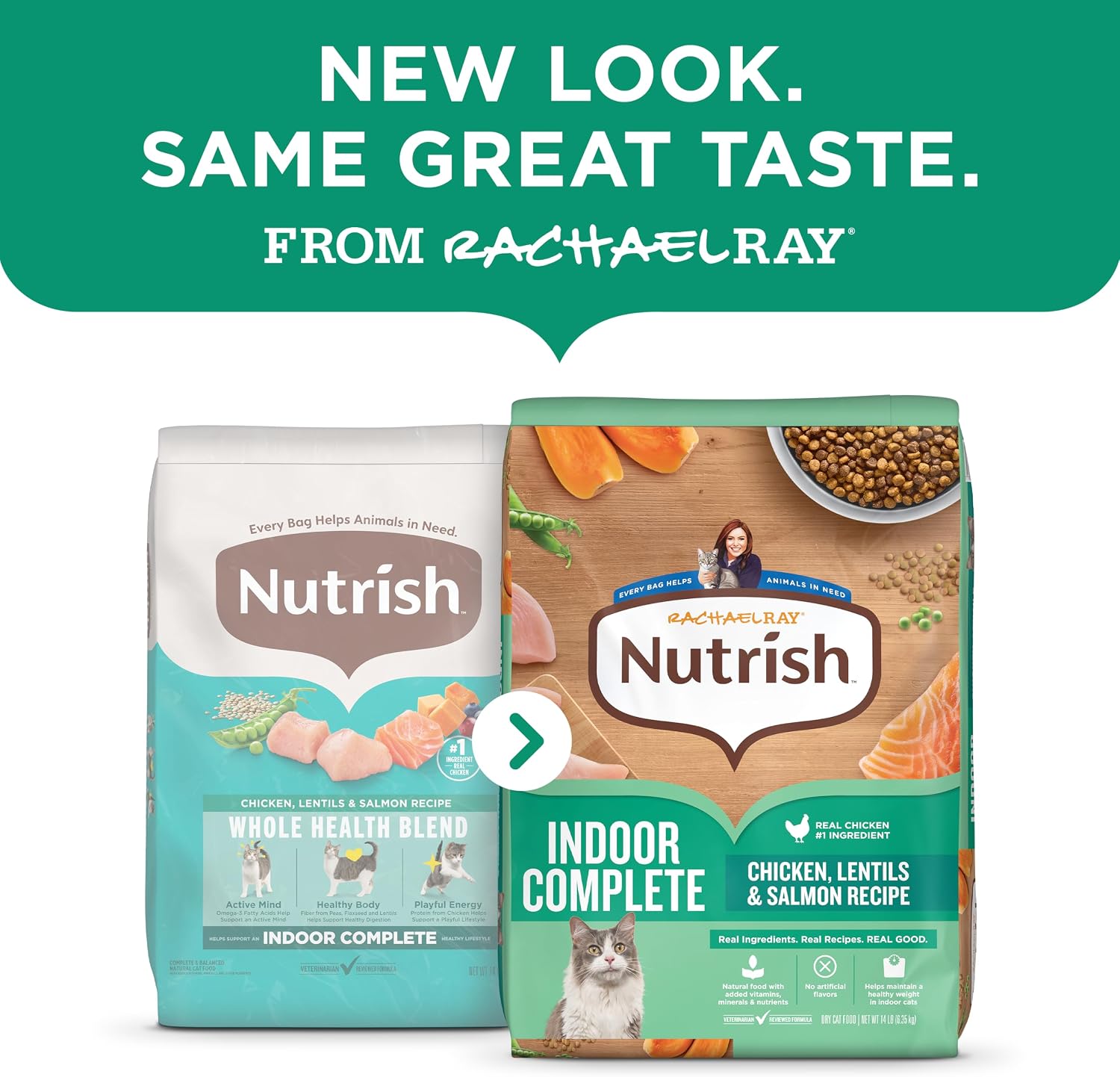 Nutrish Indoor Complete Dry Cat Food, 6 lb. Bag (Rachael Ray)