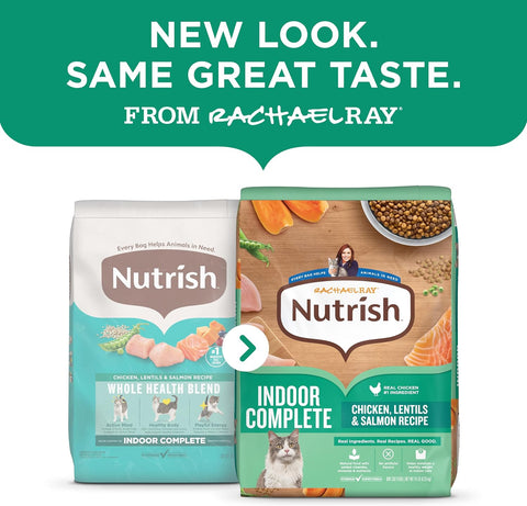 Nutrish Indoor Complete Dry Cat Food, 6 lb. Bag (Rachael Ray)