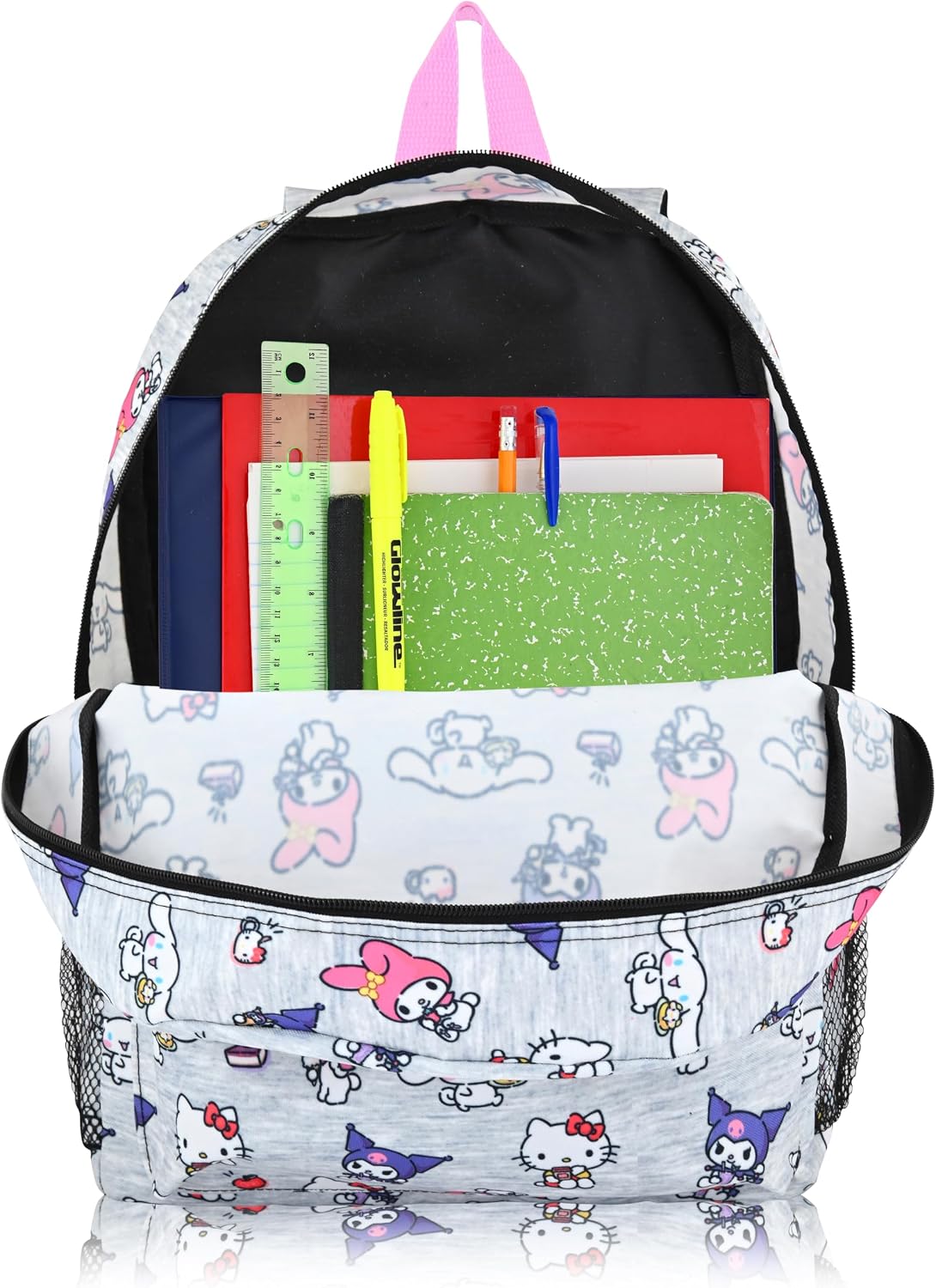 Sanrio Hello Kitty Backpack for Girls, Boys, Adults, Toddler Backpack | Hello Kitty and Friends Backpack for School | 16" Small Kids Bookbag Knapsack for Girls, Boys | Hello Kitty Bag Cute Backpack