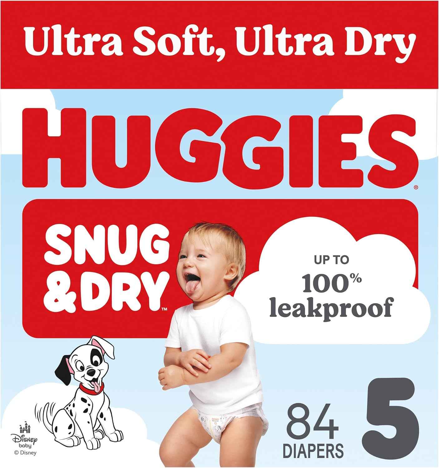 Huggies Snug & Dry Diapers Size 5, 84 Count